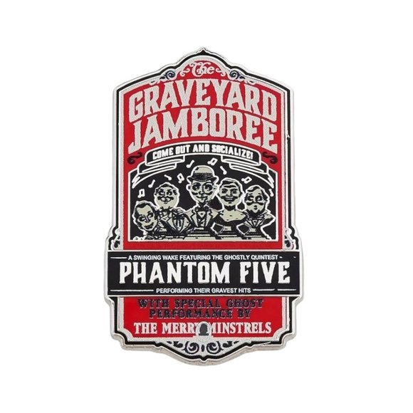 Disney Parks Haunted Mansion Graveyard Jamboree Phantom Five Ghosts Pin - Picture 1 of 7